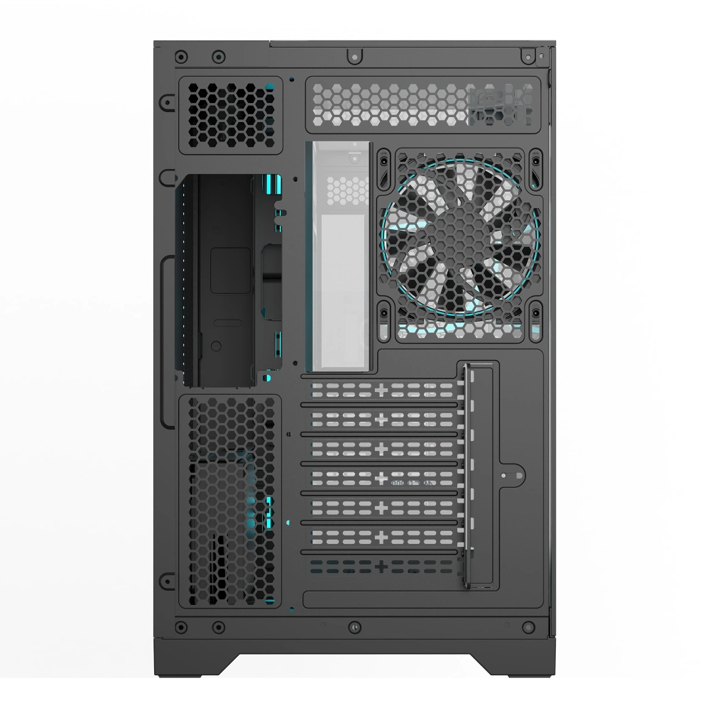 Ant Esports Gaming Cabinet Crystal Mirror Black view 3